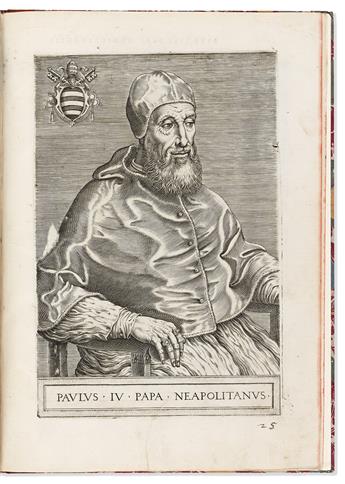 Panvinio, Onofrio (1529-1568) XXVII Pontificum Maximorum. Elogia et Imagines.